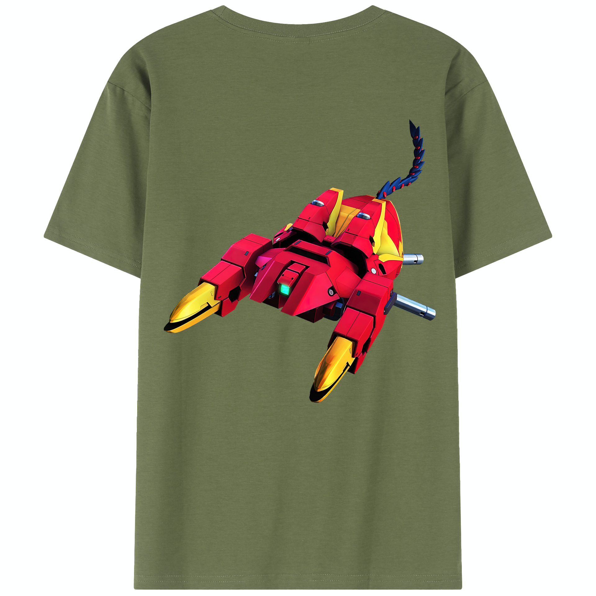 （画像用） 機動戦士ガンダム Mobile Suit Gundam 綿100％半袖Tシャツ（背面プリント）